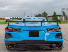 Carbon Fiber Rear Wing - Chevrolet Corvette C8.