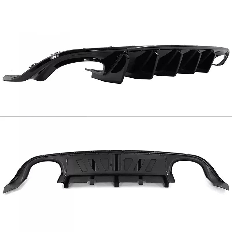 Gloss Black Rear Diffuser for Quad Tips V1 - 2015-2023 Dodge Charger.