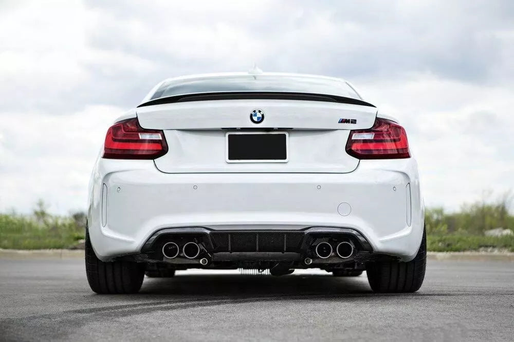 MP  Carbon Fiber Rear Bumper Diffuser - BMW F87 M2 Coupe 16-20.