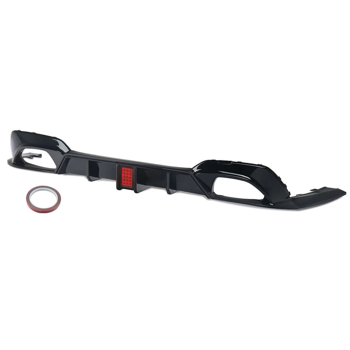 ABS Gloss Black Rear Diffuser w/Brake Light for BMW 3 Series G20 G21 330i M340i.