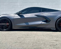 Carbon fiber Side Skirts Extension Panel - Chevrolet Corvette C8 2020-2024.