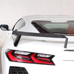 Carbon Fiber Wing Add on Extension Flap - Corvette C8 20+.