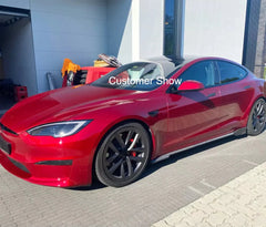 Carbon Fiber Side Skirt Extension - Tesla Model S Plaid 2021-2024.