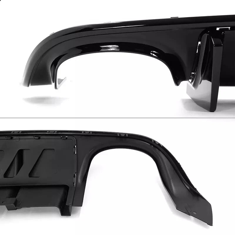 Gloss Black Rear Diffuser for Quad Tips V1 - 2015-2023 Dodge Charger.