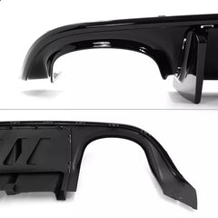 Gloss Black Rear Diffuser for Quad Tips V1 - 2015-2023 Dodge Charger.