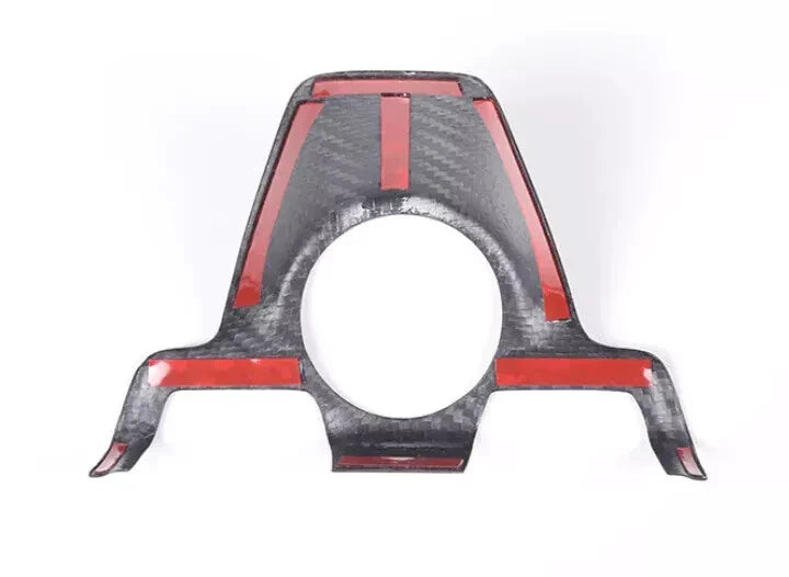 Carbon Fiber Interior Headlight Switch Cover Trim For Porsche 911 992 2019-2023.
