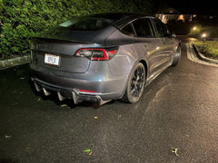 Carbon Fiber Rear Diffuser - Tesla Model 3.