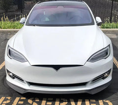 Carbon Fiber Front Lip Splitter V2 - 17-20 Tesla Model S.