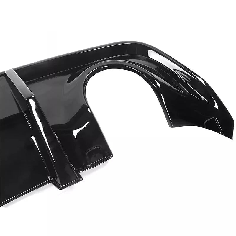 Gloss Black Rear Diffuser W/ Brake Light + Apron Spat - 2020-2023 Charger Widebody.