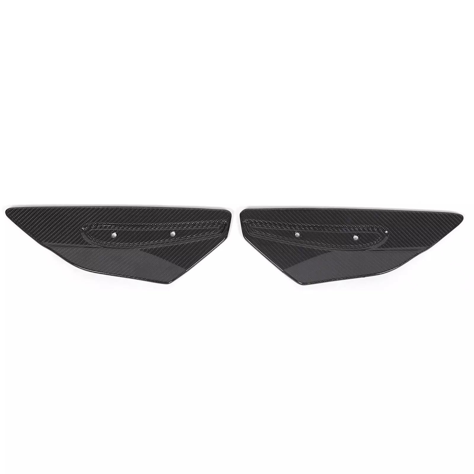Carbon Fiber Side Spoiler Wing Winglets - 2020-2024 Corvette C8.