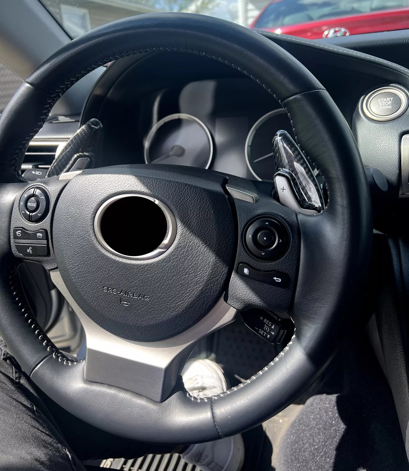 Carbon Fiber Paddle Shifter extensions -  Lexus RC IS NX CT.