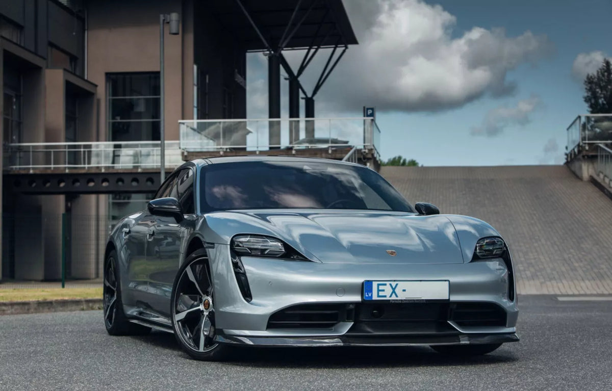Carbon Fiber Front Lip Splitter - Porsche Taycan.