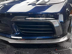 Carbon Fiber Front Bumper Bumper Canards - Porsche 718 (982) Boxster Cayman.