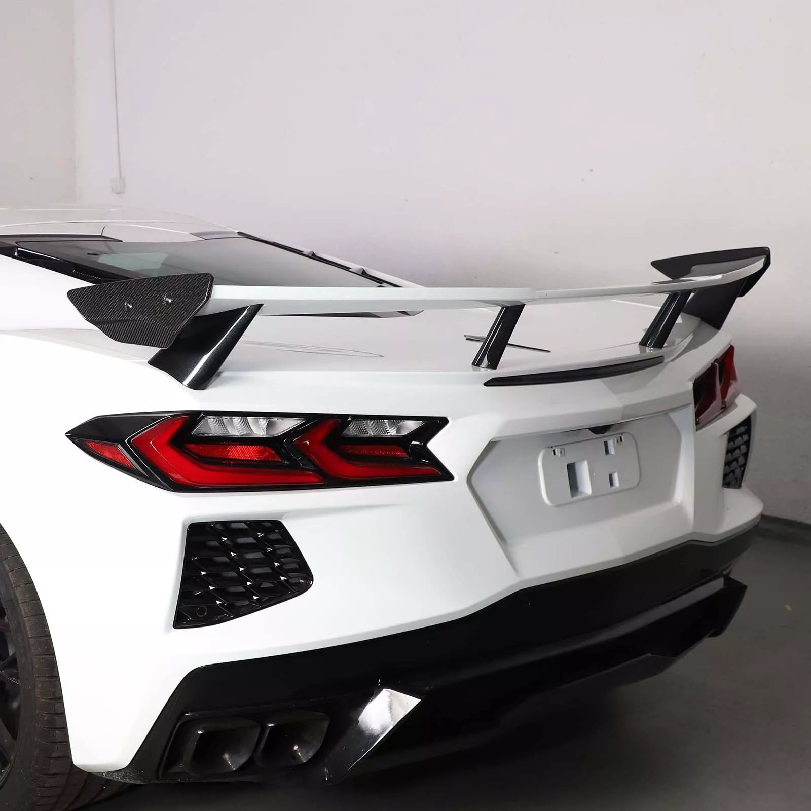 Carbon Fiber Side Spoiler Wing Winglets - 2020-2024 Corvette C8.