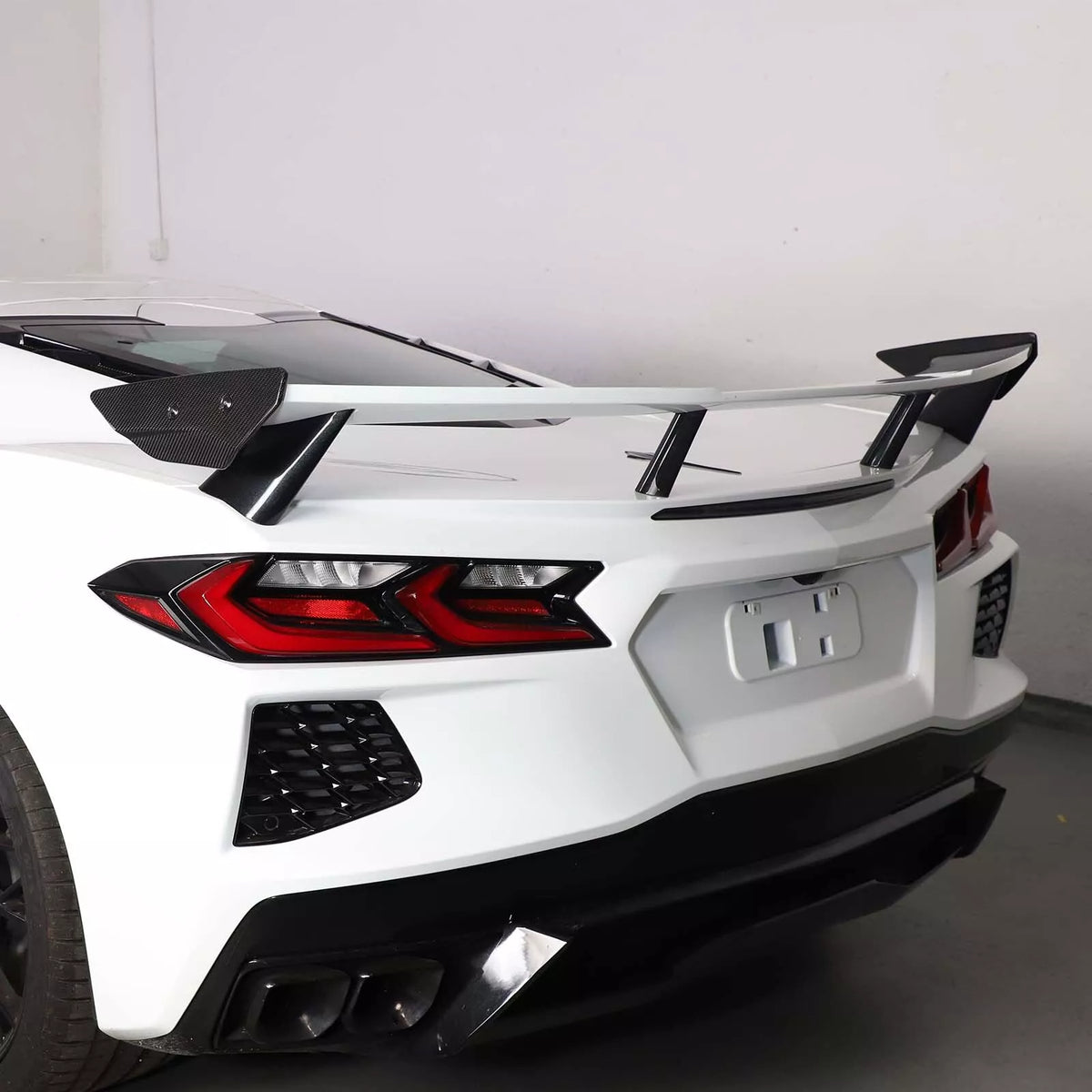 Carbon Fiber Side Spoiler Wing Winglets - 2020-2024 Corvette C8.