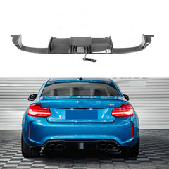 Carbon Fiber Rear Diffuser w/ Brakelight  For BMW F87 M2 M2C.