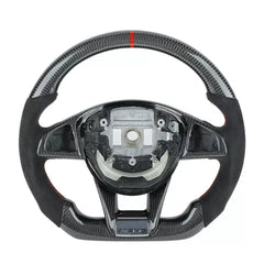 Carbon Fiber Steering Wheel w/ Stripe - Mercedes Benz G-Class.