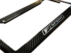 Carbon Fiber License Plate Frame " F Sport " Logo - Lexus.