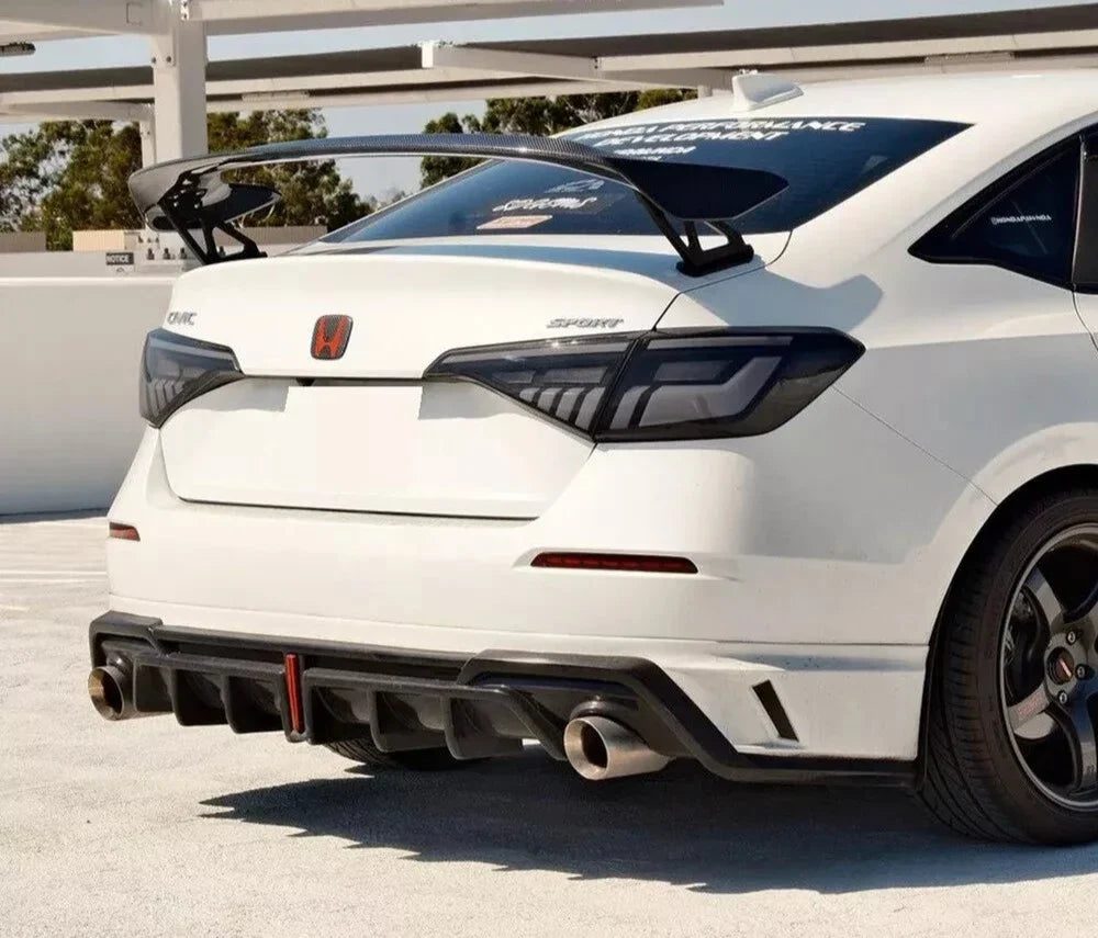 LED Sequential Smoked Tail Lights Upgrade - Honda Civic 11th Gen Sedan 2022-2024.