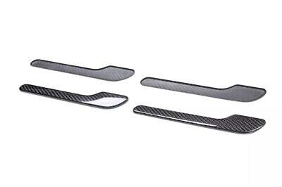 Dry Carbon Fiber Door Handle Covers for Tesla Model 3.