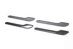 Dry Carbon Fiber Door Handle Covers for Tesla Model 3.