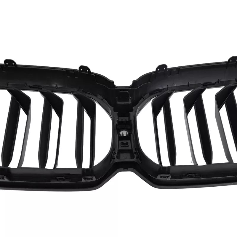 Gloss Black Front Kidney Grille Dual Slat Grill - BMW G30 5 Series.