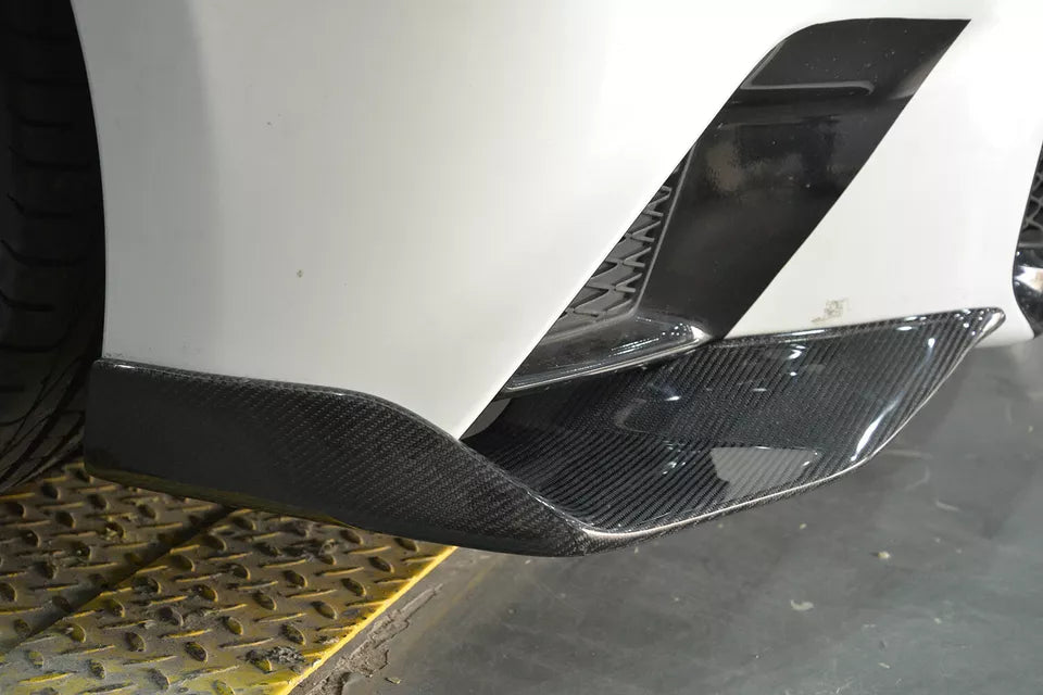 Carbon Fiber Front Bumper Lip Side Spiltter - Lexus GS F Sport 2013-2015.