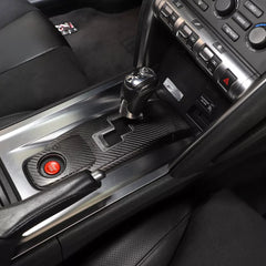 Carbon Fiber interior Central Control Gear Shift Panel Trim - Nissan GTR R35.