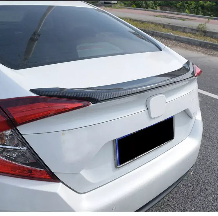 Carbon Fiber Rear Trunk Lip Spoiler - Honda Civic Sedan 10th Gen.