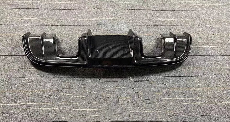GT4 Style Carbon Fiber Rear Diffuser - Porsche 718 Boxter Cayman.