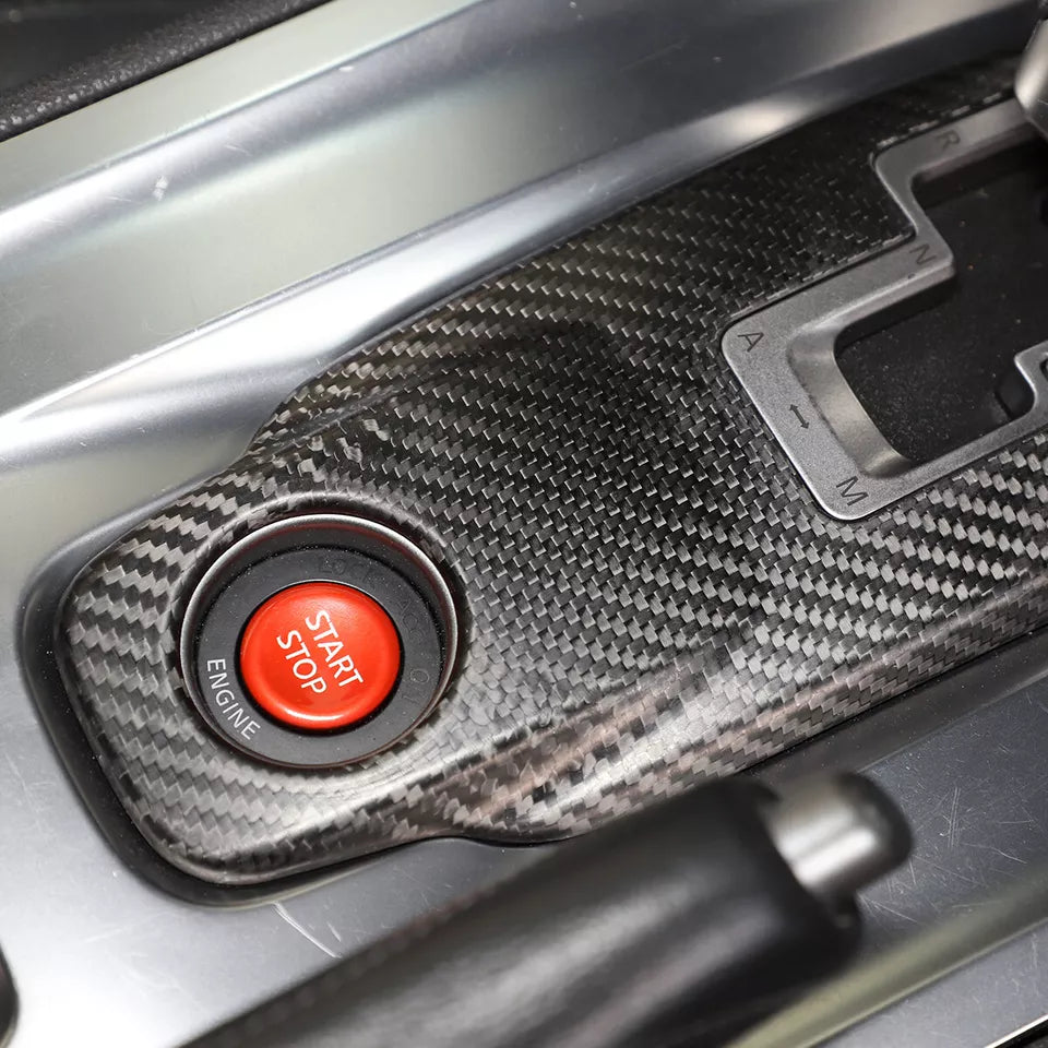 Carbon Fiber interior Central Control Gear Shift Panel Trim - Nissan GTR R35.