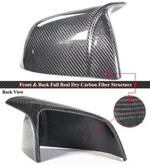 Carbon Fiber M Style Mirror Caps - Tesla Model Y.