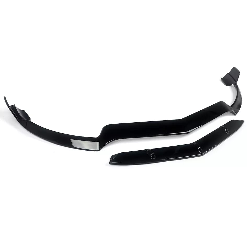 Gloss Black Front Splitter Lip -  Mercedes Benz W207 C207 E400 2014-2016.