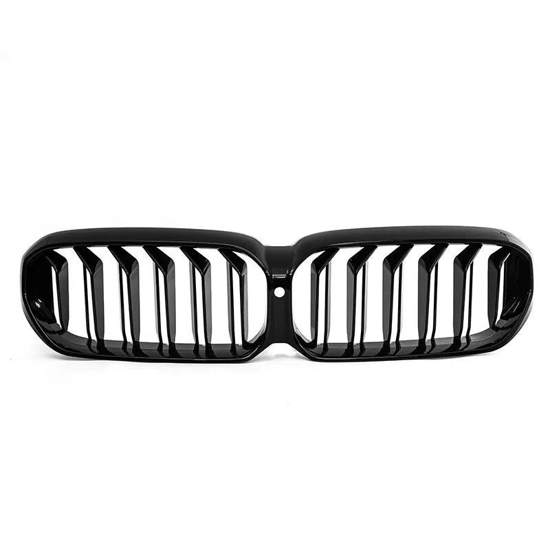 Gloss Black Front Kidney Grille Dual Slat Grill - BMW G30 5 Series.