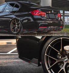 MP style Carbon Fiber Rear Canard - BMW F30.