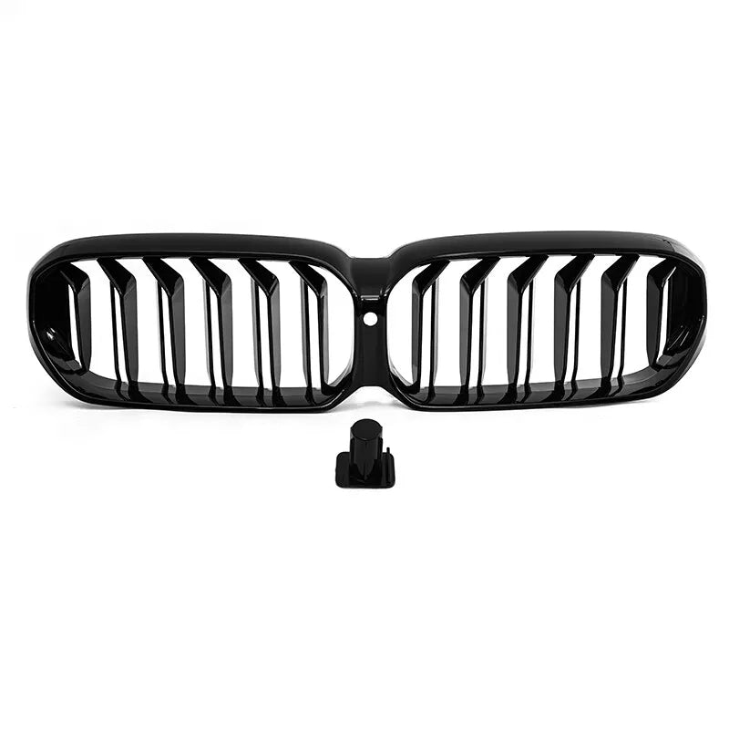 Gloss Black Front Kidney Grille Dual Slat Grill - BMW G30 5 Series.