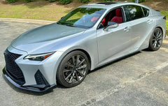 Gloss Black Front Lip V2 -  Lexus IS350 F Sport 2021-2024.