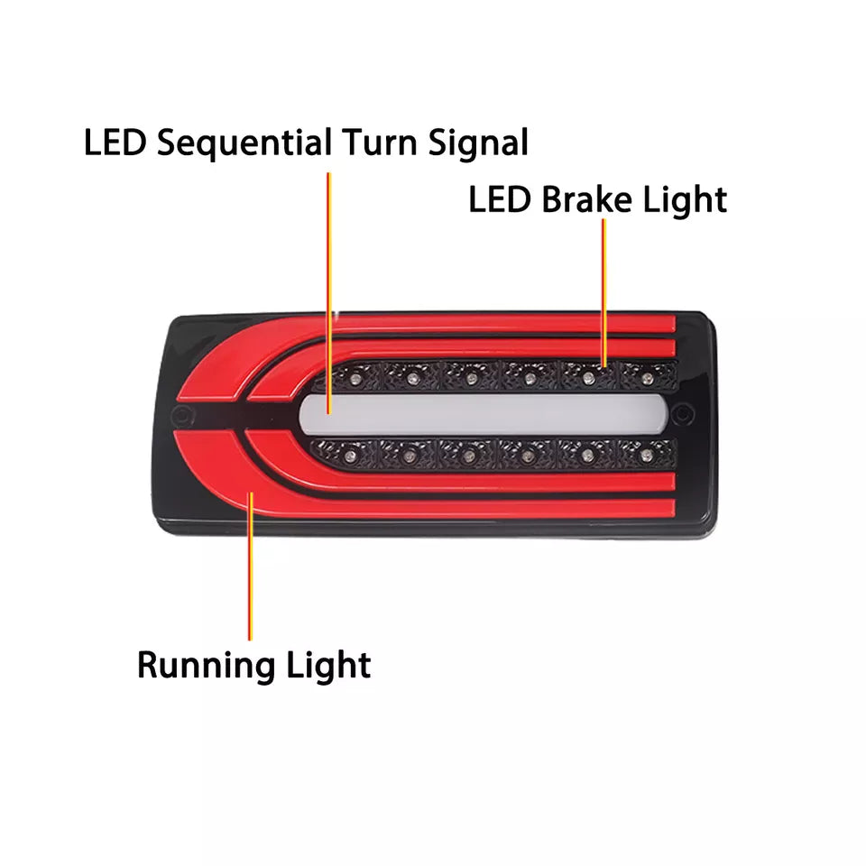 LED Tail Light V2 - 1999-2018 Mercedes Benz W463 G-Wagon G63 G550 G500.