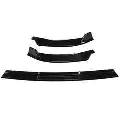 Gloss Black Front Splitter Lip - W205 C-Class 2019-2021 Mercedes Benz.