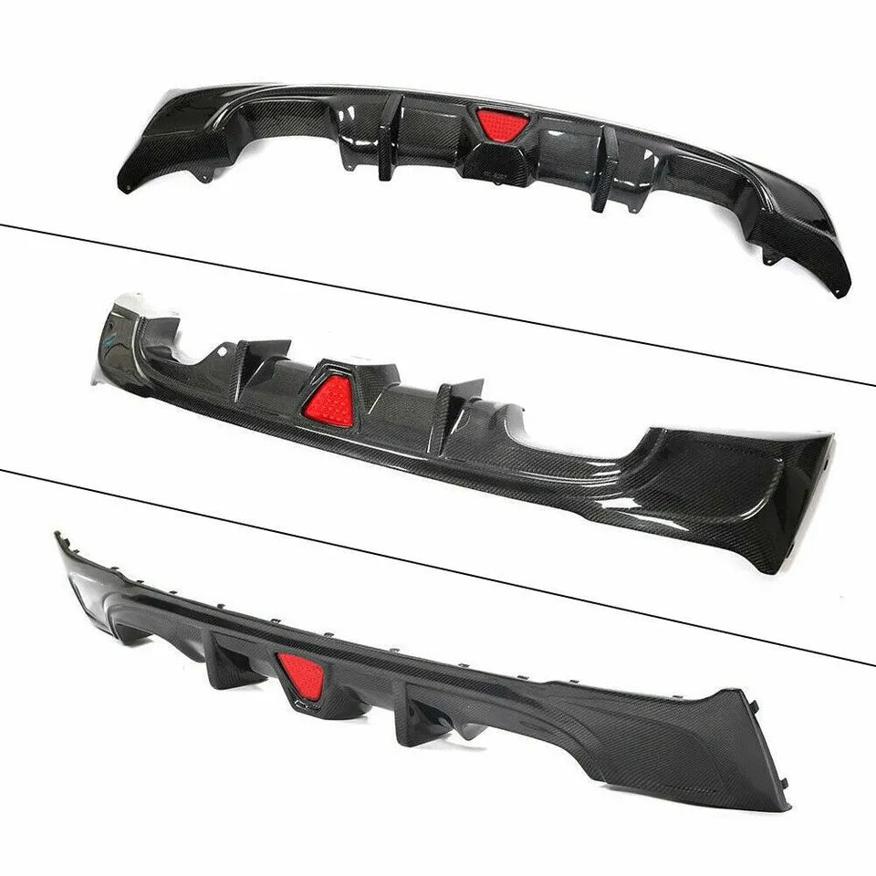 Carbon Fiber Rear Diffuser w/ LED BMW F22 / F23 2 Series.