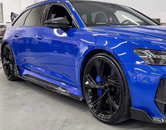 Carbon Fiber Side Skirts - Audi RS6 / RS7 C8.
