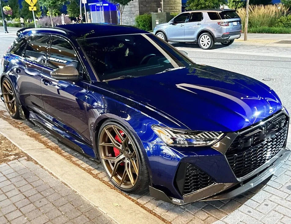 Dry Carbon Front Grille Grill Frame Cover - Audi RS6 RS7 C8 Avant.