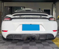 Carbon Fiber Rear Diffuser - Porsche 718 Boxster & Cayman.