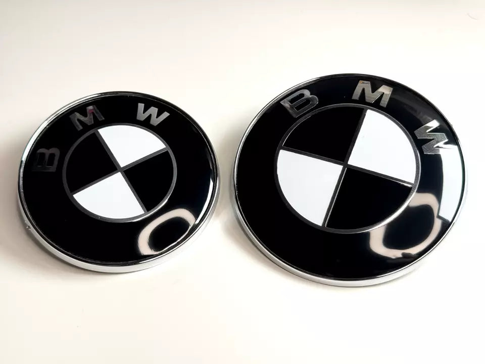 Black & White Roundel Emblem replacement - BMW F & E Chassis.