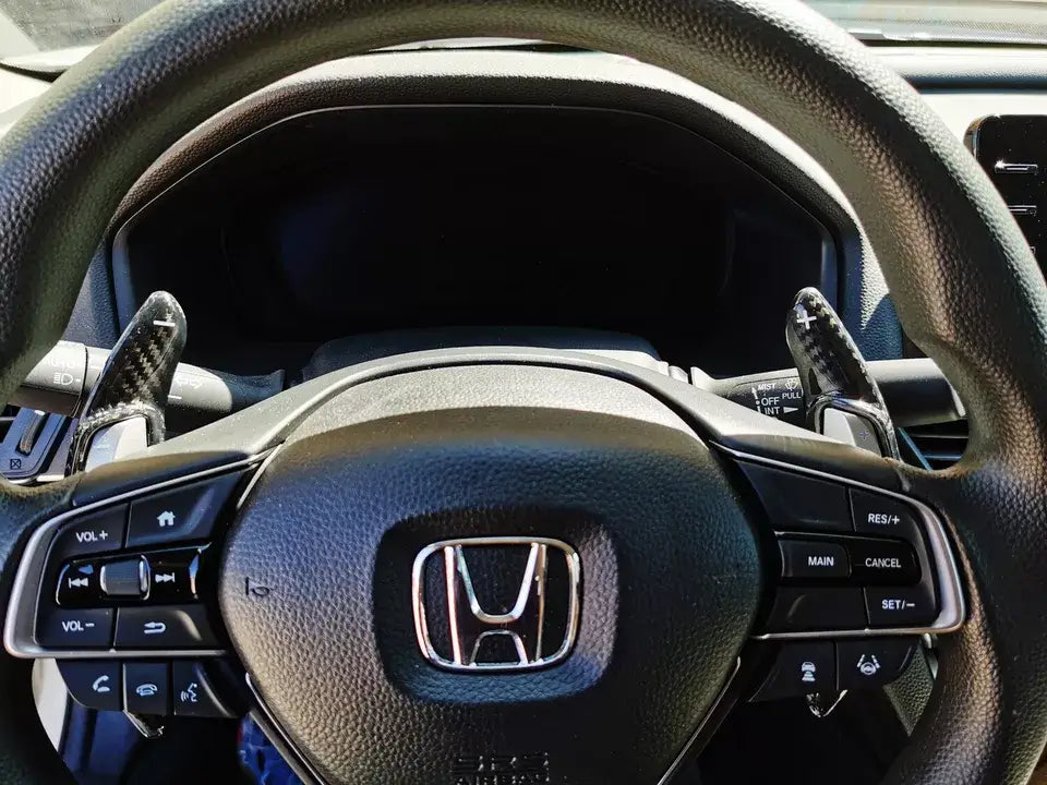 Carbon Fiber Steering Wheel Paddle Shifter Extension - Honda Accord/ Civic.