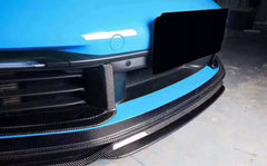 T style Carbon Fiber Front Lip Splitter  - Porsche 992 911 Carrera.