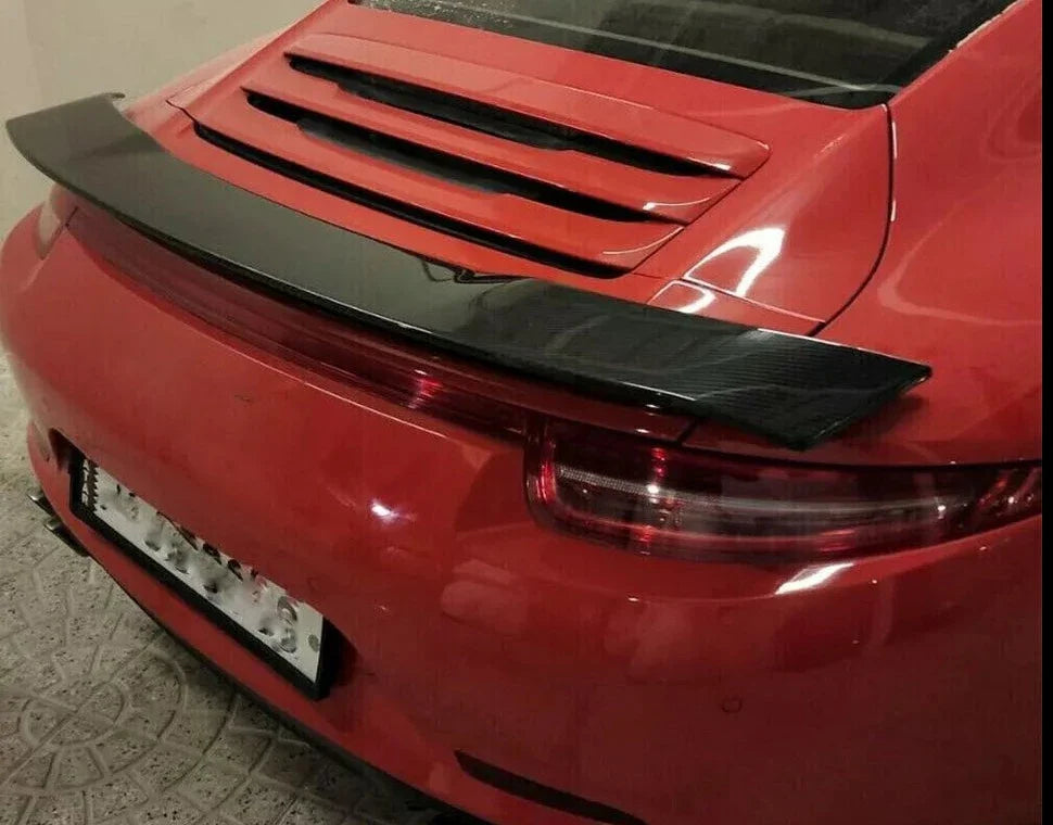 Carbon Fiber Rear Trunk Spoiler Wing - Porsche 911 991.2 Carrera 4S Turbo GTS.