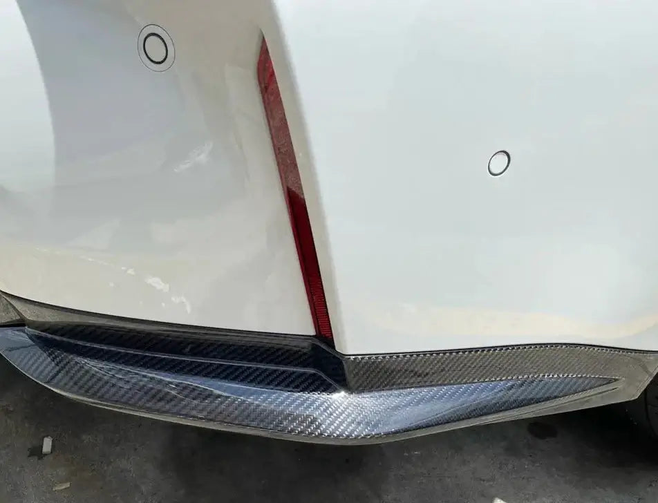 OEM Style Carbon Fiber Rear Corner Canard - BMW G80 M3.