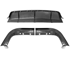 MP Gloss Black Rear Diffuser - 19-25 BMW G05 X5 M Sport.
