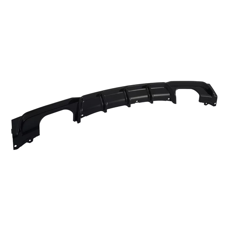 M Sport Gloss Black Rear Bumper Diffuser - BMW F30 3 Series.
